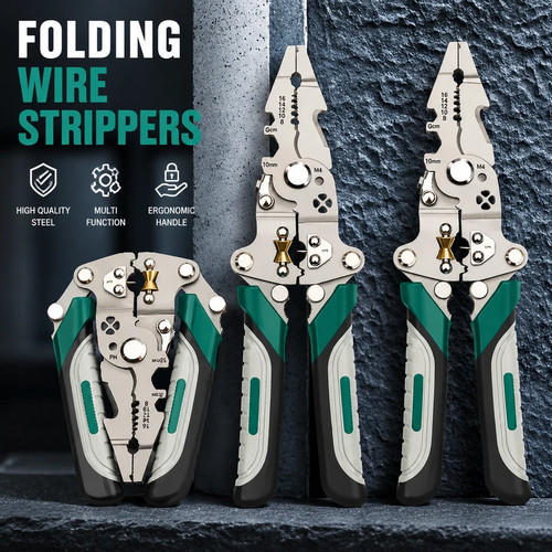 Foldable wire strippers - foldable,