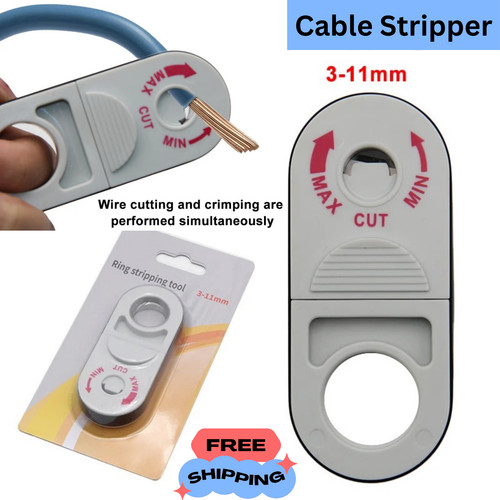 Cable stripper tool for round - stripper,
