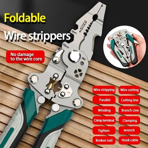 Foldable wire strippers - wire,