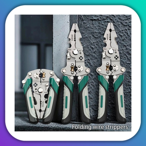 Foldable wire strippers - wire,